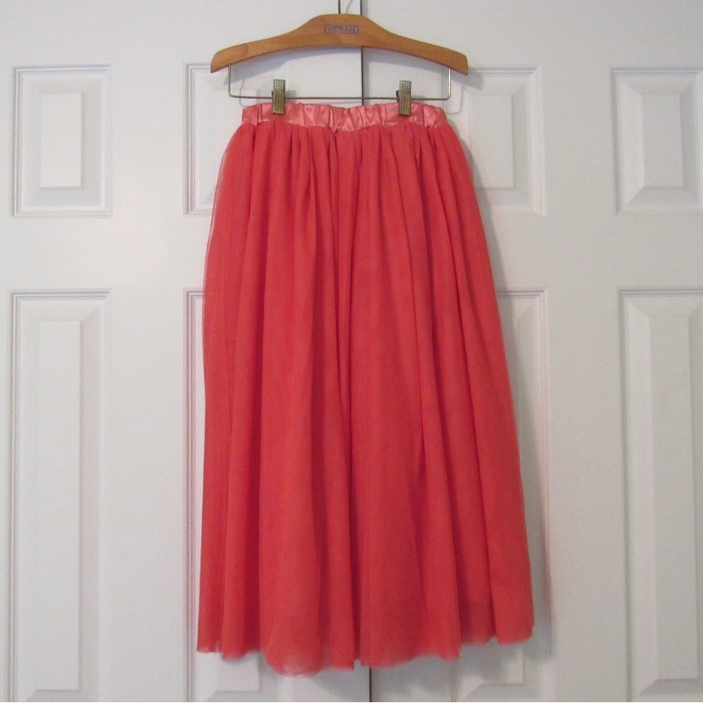 pink midi length lined tutu